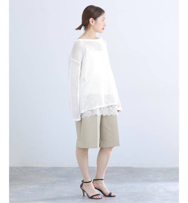 IENA「《予約》リバーレースサテンキャミソール」|キャミソール|