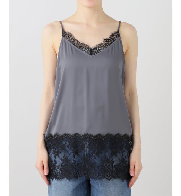 IENA「《予約》リバーレースサテンキャミソール」|キャミソール|