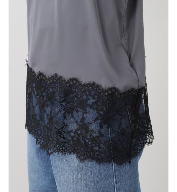 IENA「《予約》リバーレースサテンキャミソール」|キャミソール|