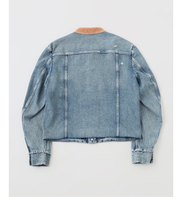 JOURNAL STANDARD「TANAKA / タナカ NO COLLAR TRUCKER JACKET」|デニムジャケット|