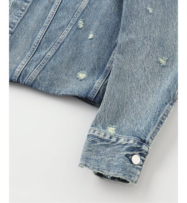 JOURNAL STANDARD「TANAKA / タナカ NO COLLAR TRUCKER JACKET」|デニムジャケット|