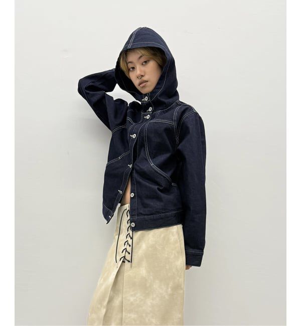 Oriens JOURNAL STANDARD「フーデッドデニムジャケット」|デニムジャケット|ネイビー