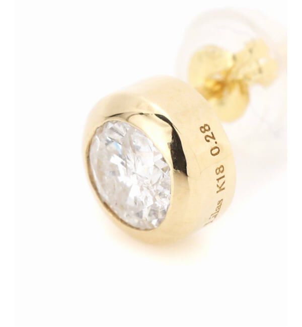 Lilas by Spick&Span「フクリン0.28ctダイヤピアス K18（両耳）」|ピアス|