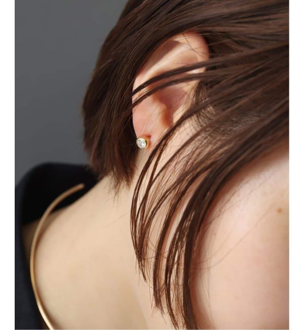 Lilas by Spick&Span「フクリン0.28ctダイヤピアス K18（両耳）」|ピアス|