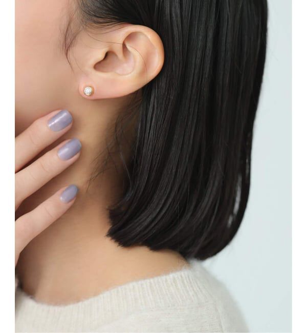 Lilas by Spick&Span「フクリン0.28ctダイヤピアス K18（両耳）」|ピアス|