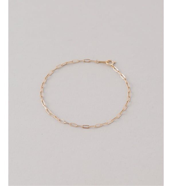 Lilas by Spick&Span「ペーパークリップチェーン17cmブレスレット K18」|ブレスレット・バングル|