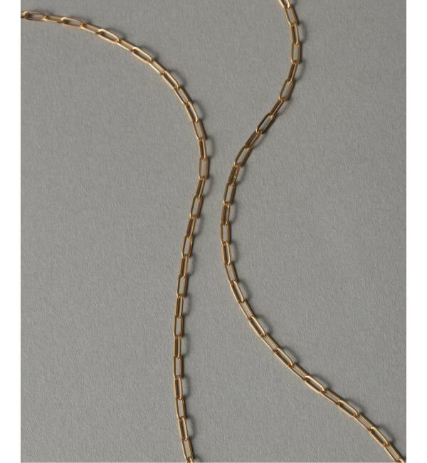 Lilas by Spick&Span「ペーパークリップチェーン40cmネックレス K18」|ネックレス|