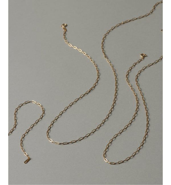 Lilas by Spick&Span「ペーパークリップチェーン40cmネックレス K18」|ネックレス|