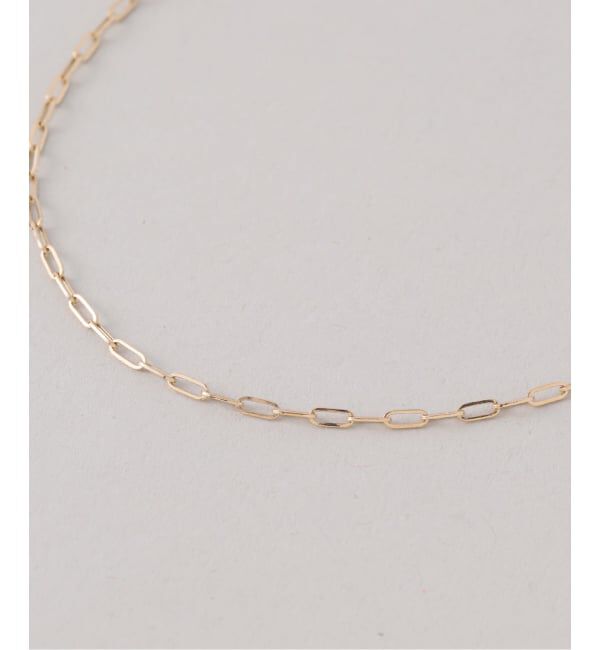 Lilas by Spick&Span「ペーパークリップチェーン40cmネックレス K18」|ネックレス|