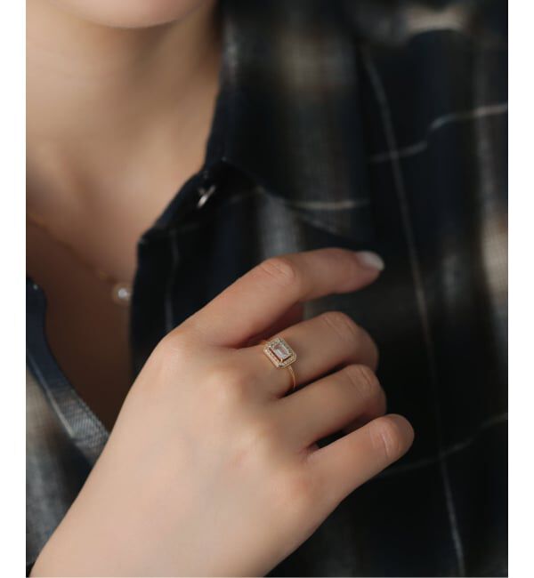 Lilas by Spick&Span「アップグレードホワイトトパーズリング K18」|リング|