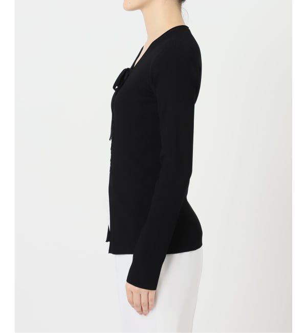 NOBLE「《WEB限定追加》レースアップリブニット」|ニット・セーター|