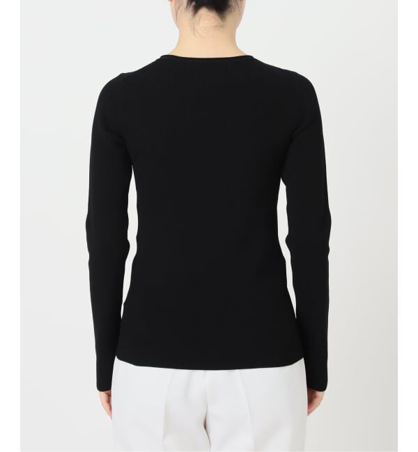 NOBLE「《WEB限定追加》レースアップリブニット」|ニット・セーター|