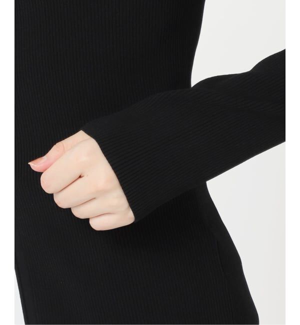 NOBLE「《WEB限定追加》レースアップリブニット」|ニット・セーター|