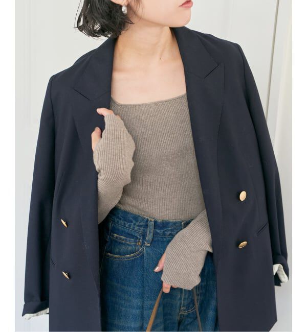 Spick and Span「《手洗い可》スクエアリブニット」|ニット・セーター|