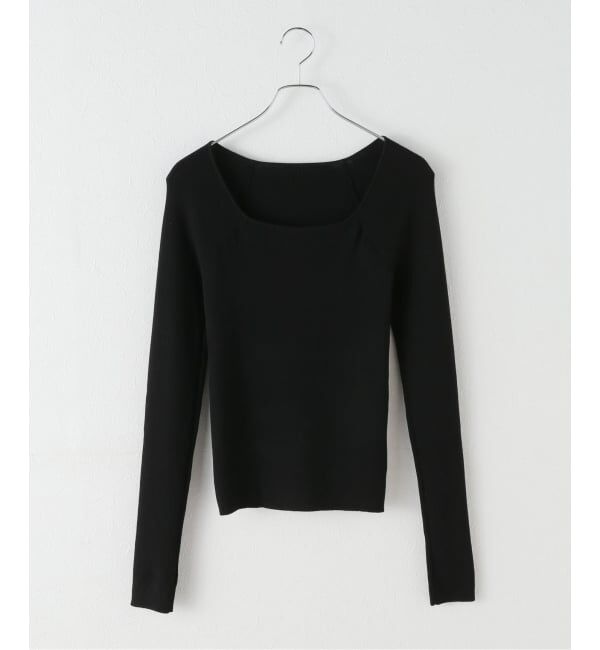 Spick and Span「《手洗い可》スクエアリブニット」|ニット・セーター|