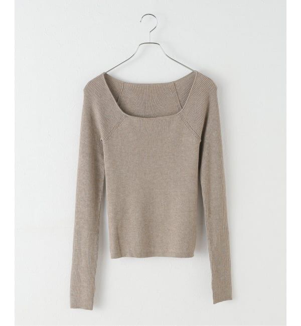 Spick and Span「《手洗い可》スクエアリブニット」|ニット・セーター|
