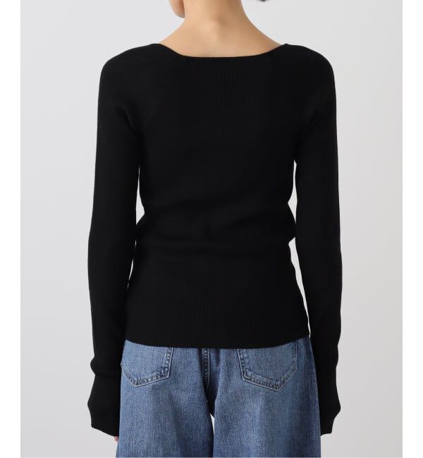 Spick and Span「《手洗い可》スクエアリブニット」|ニット・セーター|