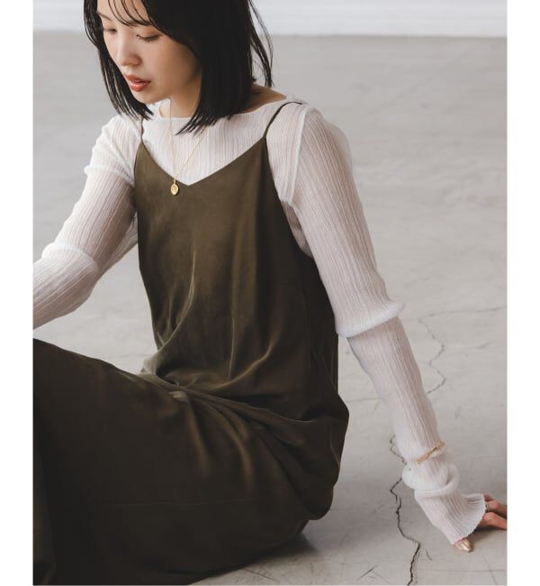 NOBLE「《WEB限定カラー》シアーホリゾンタルリブニット」|ニット・セーター|