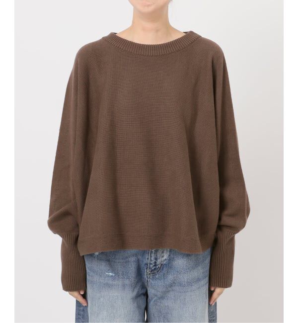 Spick and Span「《WEB限定 / 追加》バルキーヤーンドルマンロングリブニット」|ニット・セーター|