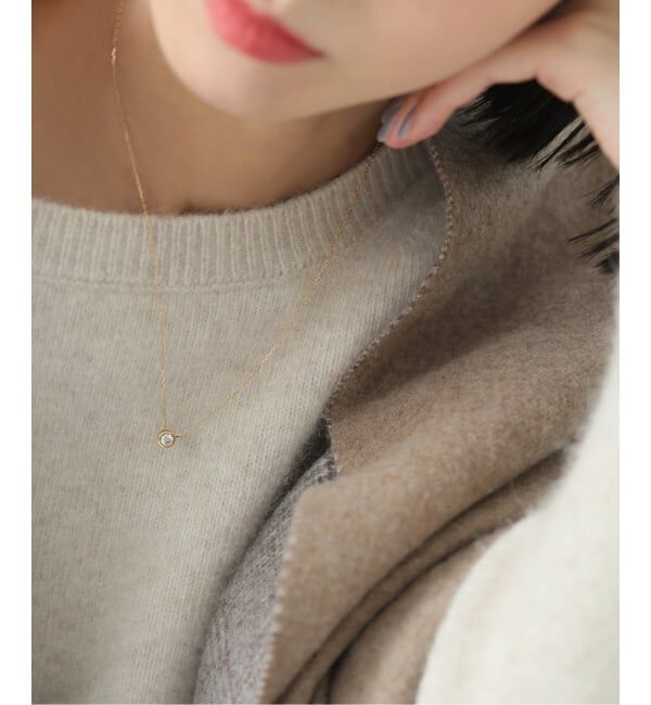 Lilas by Spick&Span「フクリン0.28ctダイヤネックレス K18」|ネックレス|