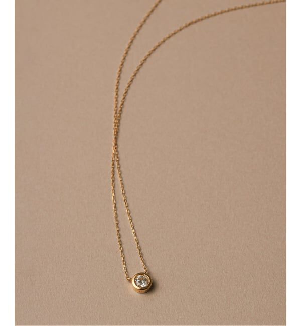 Lilas by Spick&Span「フクリン0.28ctダイヤネックレス K18」|ネックレス|