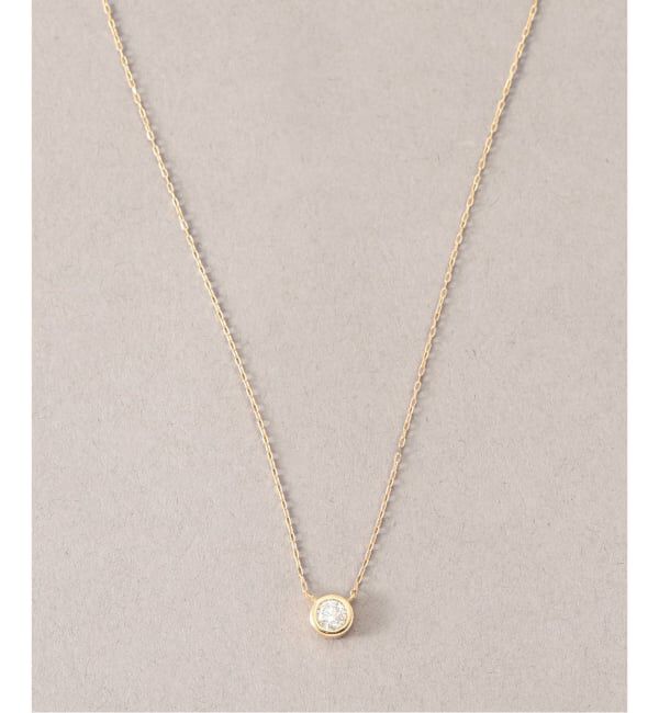 Lilas by Spick&Span「フクリン0.28ctダイヤネックレス K18」|ネックレス|