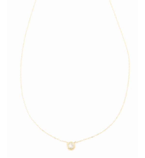 Lilas by Spick&Span「フクリン0.28ctダイヤネックレス K18」|ネックレス|