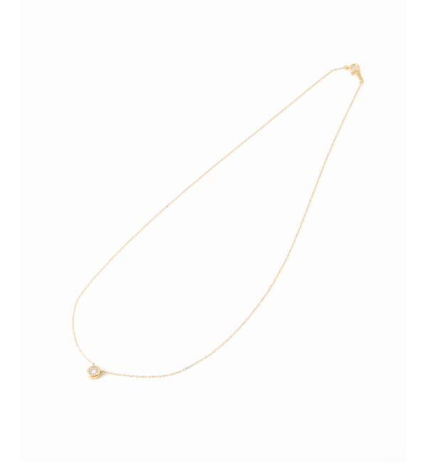Lilas by Spick&Span「フクリン0.28ctダイヤネックレス K18」|ネックレス|