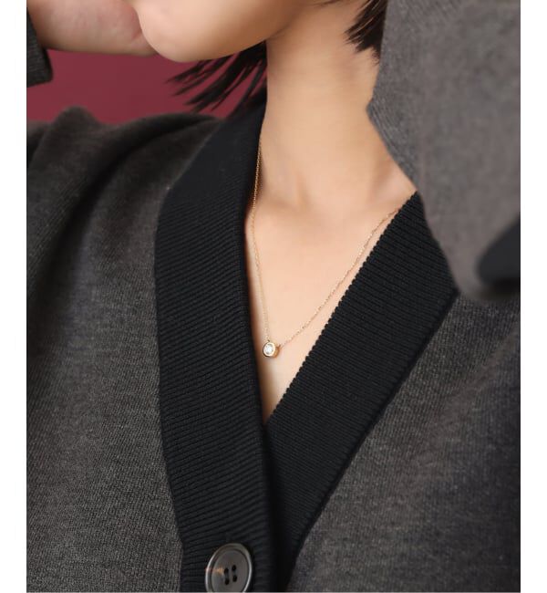 Lilas by Spick&Span「フクリン0.28ctダイヤネックレス K18」|ネックレス|
