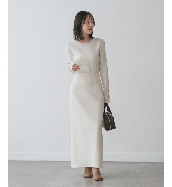 NOBLE「《WEB＆日本橋店限定・追加》ボタンディテールタイトリブニット」|ニット・セーター|