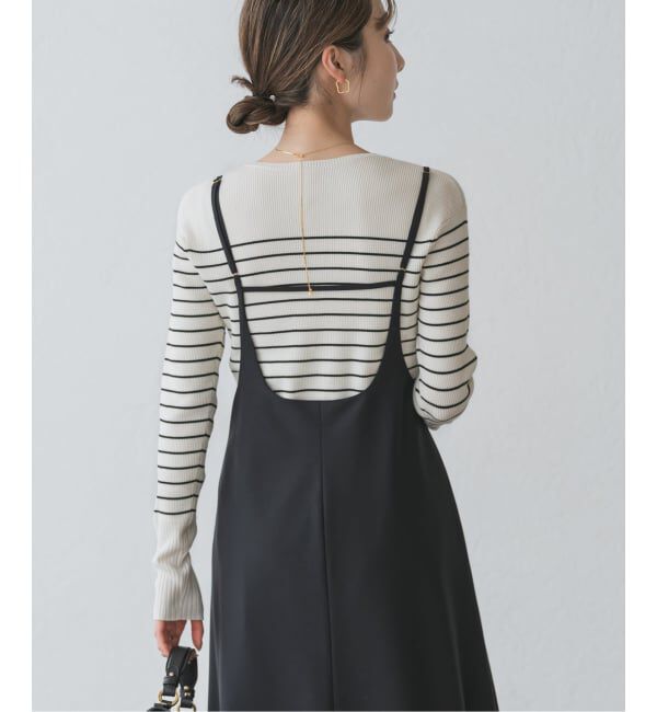 NOBLE「《WEB＆日本橋店限定・追加》ボタンディテールタイトリブニット」|ニット・セーター|