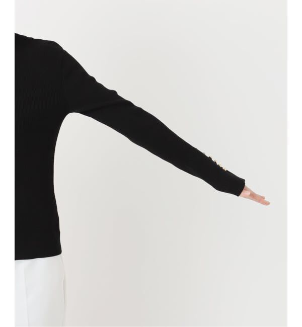 NOBLE「《WEB＆日本橋店限定・追加》ボタンディテールタイトリブニット」|ニット・セーター|