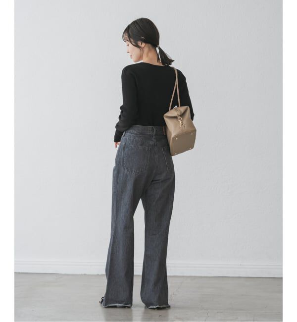 NOBLE「《WEB＆日本橋店限定・追加》ボタンディテールタイトリブニット」|ニット・セーター|