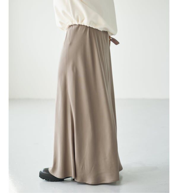 Spick and Span「ウォッシャブルキュプラ マキシスカート」|スカート|