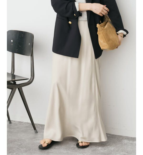 Spick and Span「ウォッシャブルキュプラ マキシスカート」|スカート|