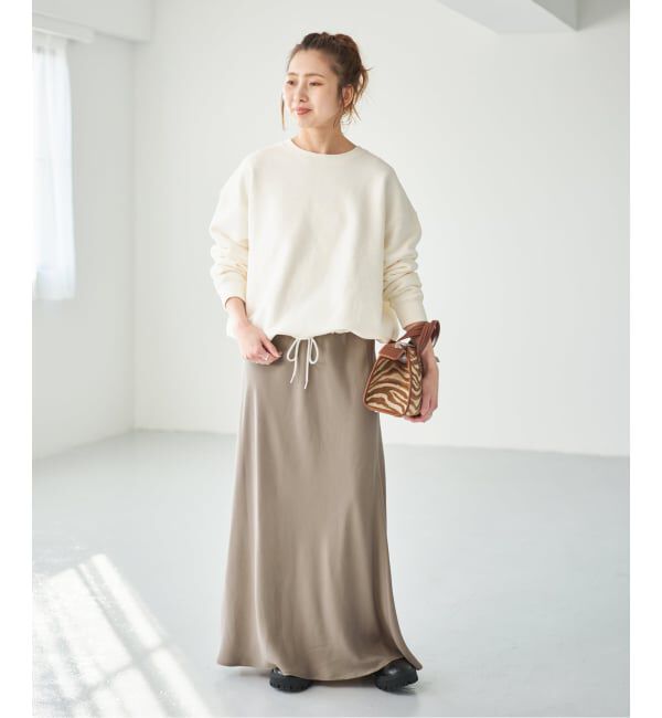 Spick and Span「ウォッシャブルキュプラ マキシスカート」|スカート|