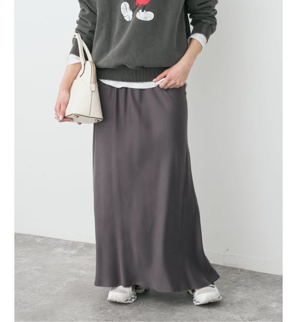 Spick and Span「ウォッシャブルキュプラ マキシスカート」|スカート|