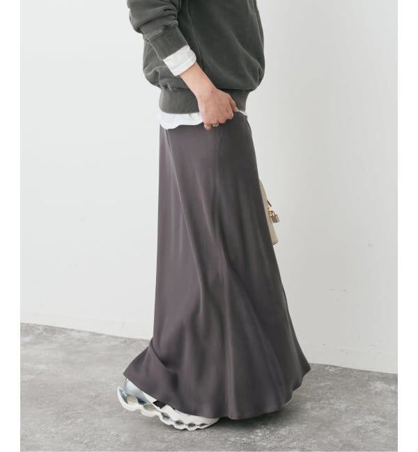 Spick and Span「ウォッシャブルキュプラ マキシスカート」|スカート|
