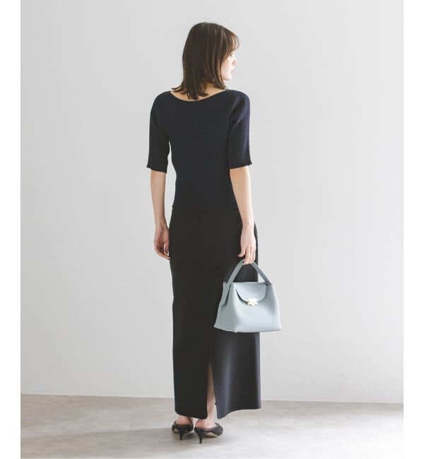 NOBLE「《予約》ゴールドボタンVネックリブニット」|カーディガン|