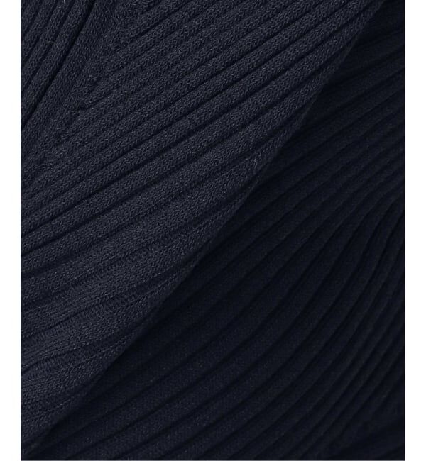 NOBLE「《予約》ゴールドボタンVネックリブニット」|カーディガン|