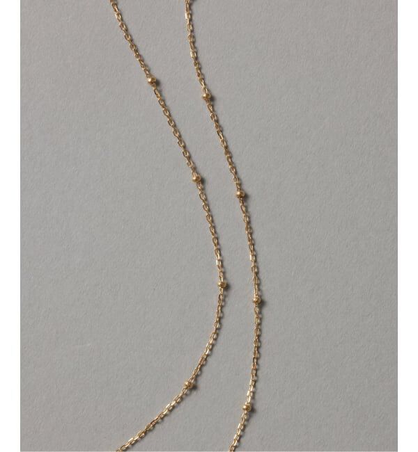 Lilas by Spick&Span「《予約》スタッドチェーンネックレス K18」|ネックレス|