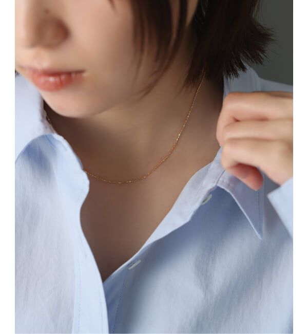 Lilas by Spick&Span「《予約》プラムチェーンネックレス K18」|ネックレス|