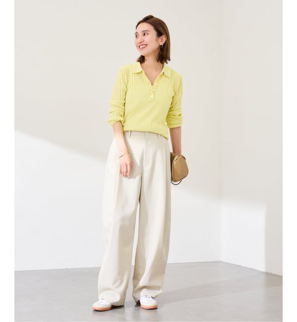 FRAMeWORK「≪予約≫リブニットポロシャツ」|ニット・セーター|