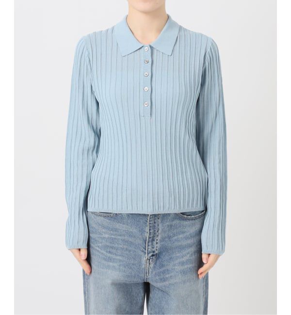 FRAMeWORK「≪予約≫リブニットポロシャツ」|ニット・セーター|