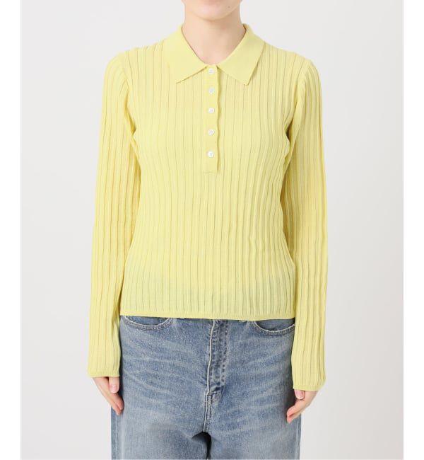 FRAMeWORK「≪予約≫リブニットポロシャツ」|ニット・セーター|