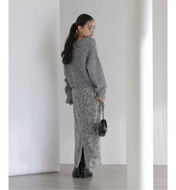  「【洗える】Vネックコンパクトカーディガン」|カーディガン|