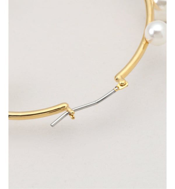  「STELLAR HOLLYWOOD/ステラハリウッド シェルパールフープピアス」|ピアス|