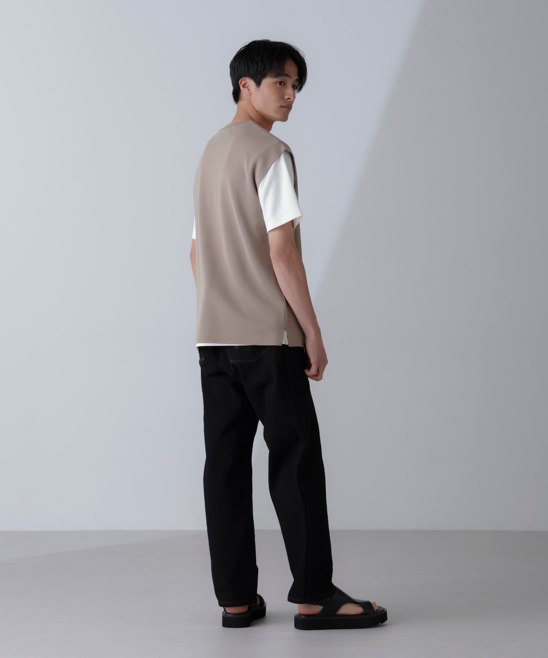 nano･universe「14ゲージミラノリブニット タンクトップ(手洗い可能)」|ニット・セーター|