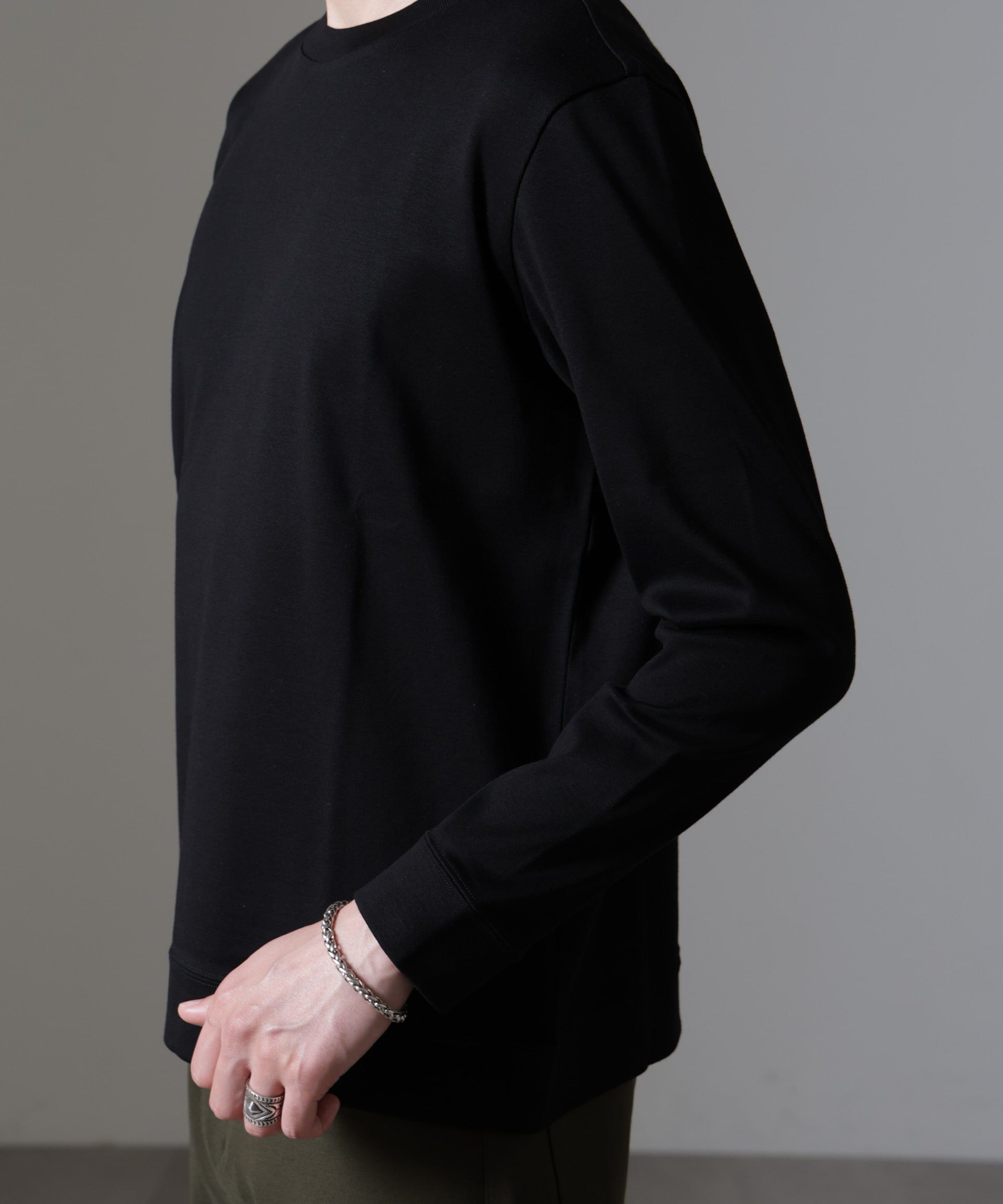 nano･universe「｢FORMAL JERSEY｣クルーネックカットソー長袖」|Tシャツ・カットソー|