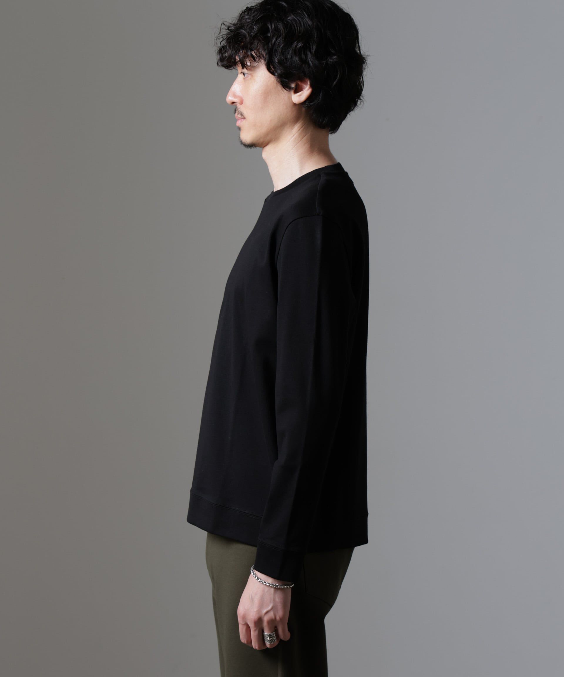 nano･universe「｢FORMAL JERSEY｣クルーネックカットソー長袖」|Tシャツ・カットソー|